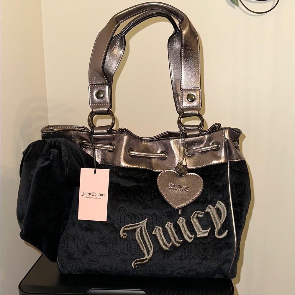 Juicy Couture Daydreamer Black and Silver Women's Bag